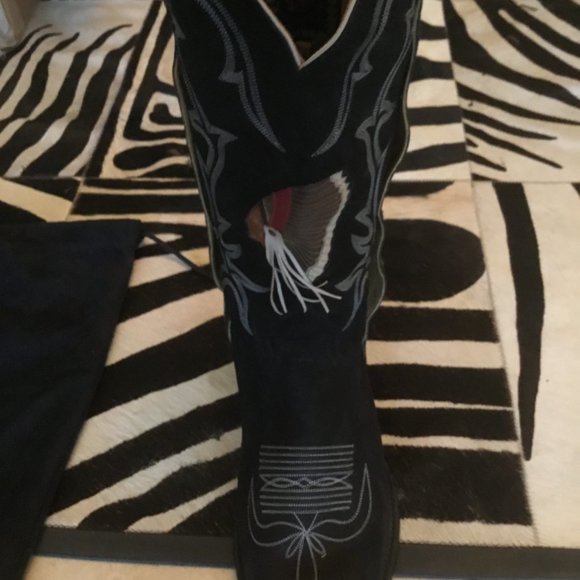 Liberty Boot Company Indian head embroidered  cowboy Boots size 11M 13W New - Picture 4 of 6